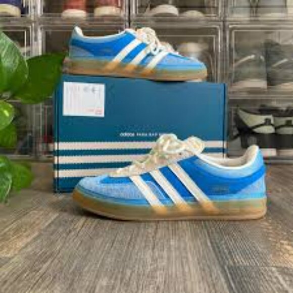Adidas women's  Blue and White Sneakers - Picture 2 of 8